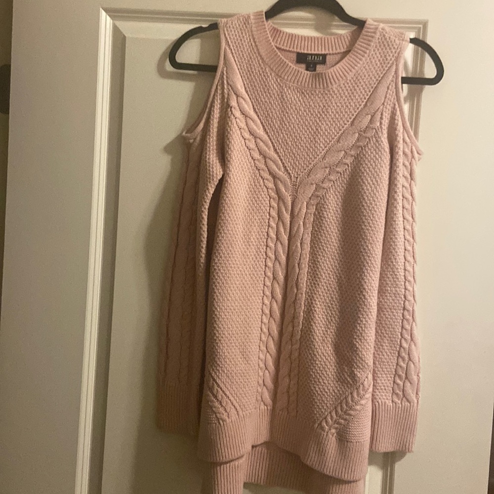 Cold shoulder sweater